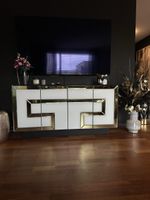 ✨ KARE Design Sideboard / Kommode Weiß-Gold – neuwertig