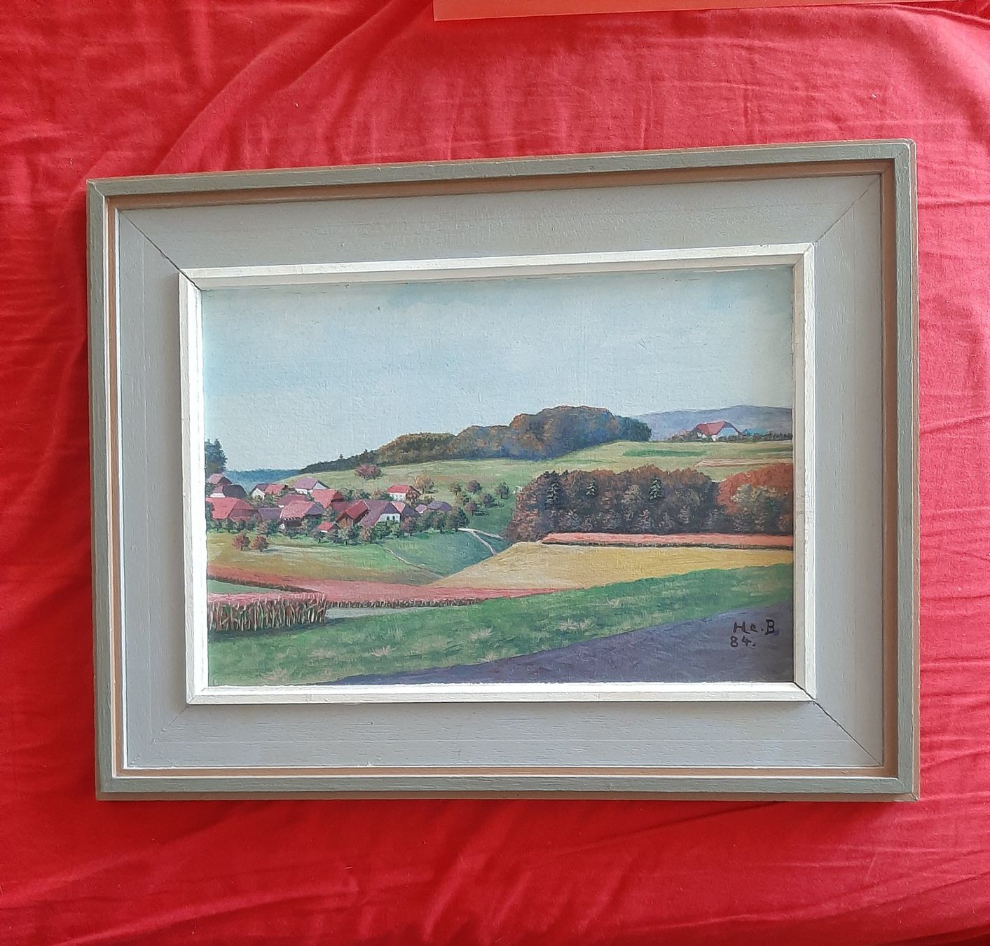 Dipinti: Buecheggberg Seeland- schaft Solothurn  30 x 40 – Usato da Bern venduto da mmu_d7cb 4
