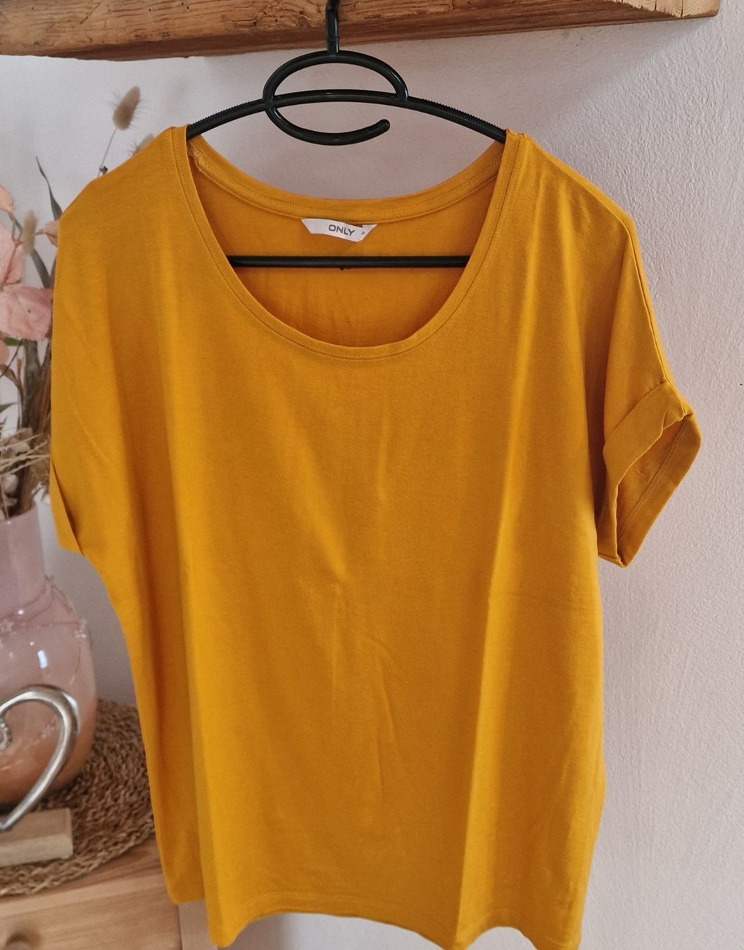 Only T-Shirts: ONLY T-Shirt, Grösse M, Senfgelb, neuwertig – Neu (gemäss Beschreibung) aus Falera von Fudax