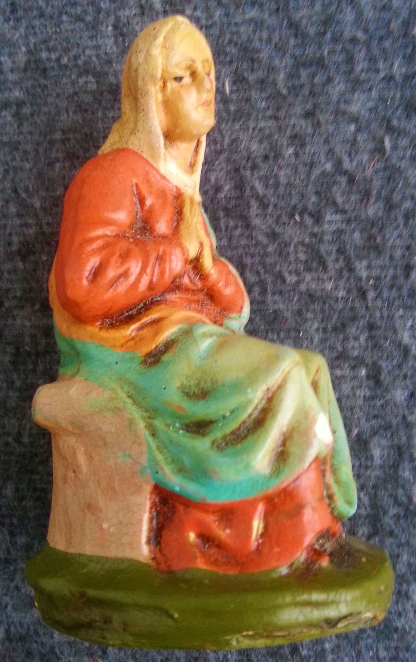 Figuren: KRIPPENFIGUREN, Konvolut 7 Figuren, um 1940 – Gebraucht aus Oberriet SG von ganesh435 5