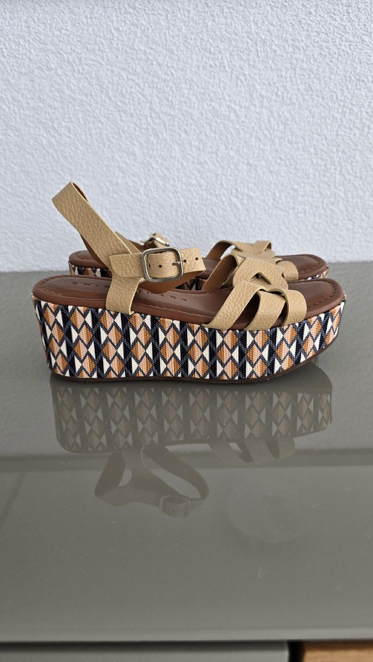 Chie Mihara Scarpe da donna: Blocksandale Chie Mihara 36.5 braun/bunt Leder – Nuovo e nell'imballaggio originale da Untereggen venduto da cla_kb2w