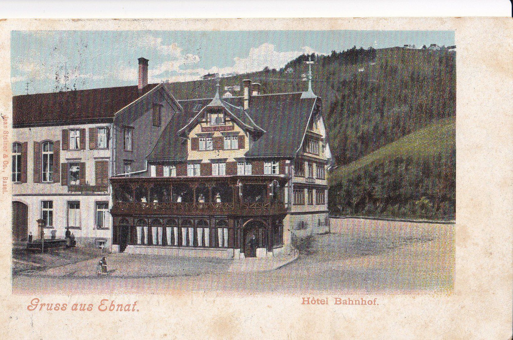 Cartoline postali: Ebnat Hotel Bahnhof – Usato da Olten venduto da clotaldi
