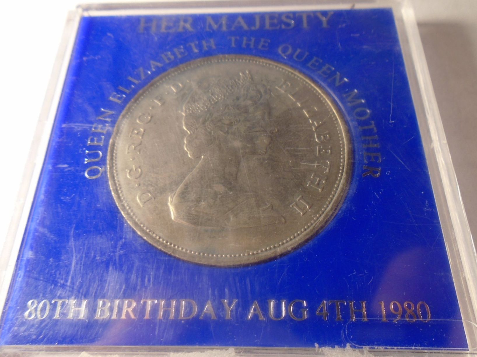 1Queen Elizabeth The Queen Mother Gedenk Münze 80.Geburtstag (Gebraucht ...