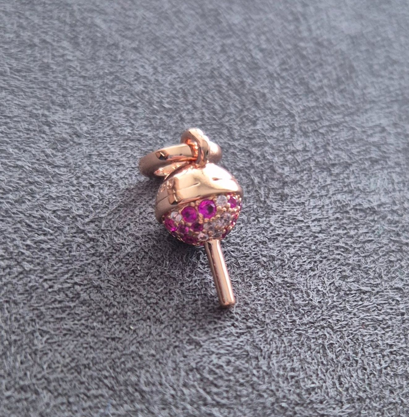 Ciondoli: Silber Charm Candy Lolipop rosé +Garantie – Nuovo (secondo la descrizione) da Rotkreuz venduto da Carbone_Bijou-Shop 3
