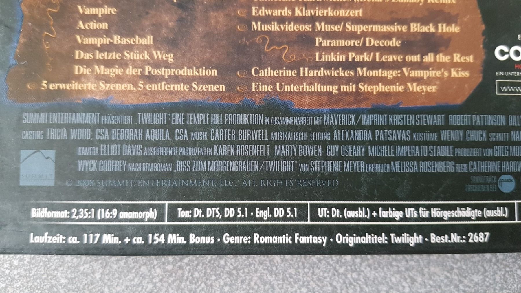 Tutti i DVDs: DVD Twilight / 2 Disc Fan Edition – Usato da Oetwil am See venduto da fineli2 1