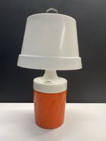 Retro Vintage Campinglampe Sammler 70er orange weiss