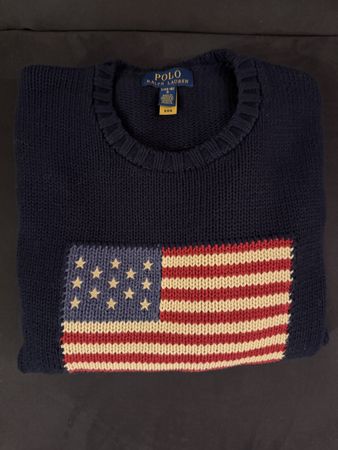Polo Ralph Lauren USA marineblaues Pullover, Teen L 14-16