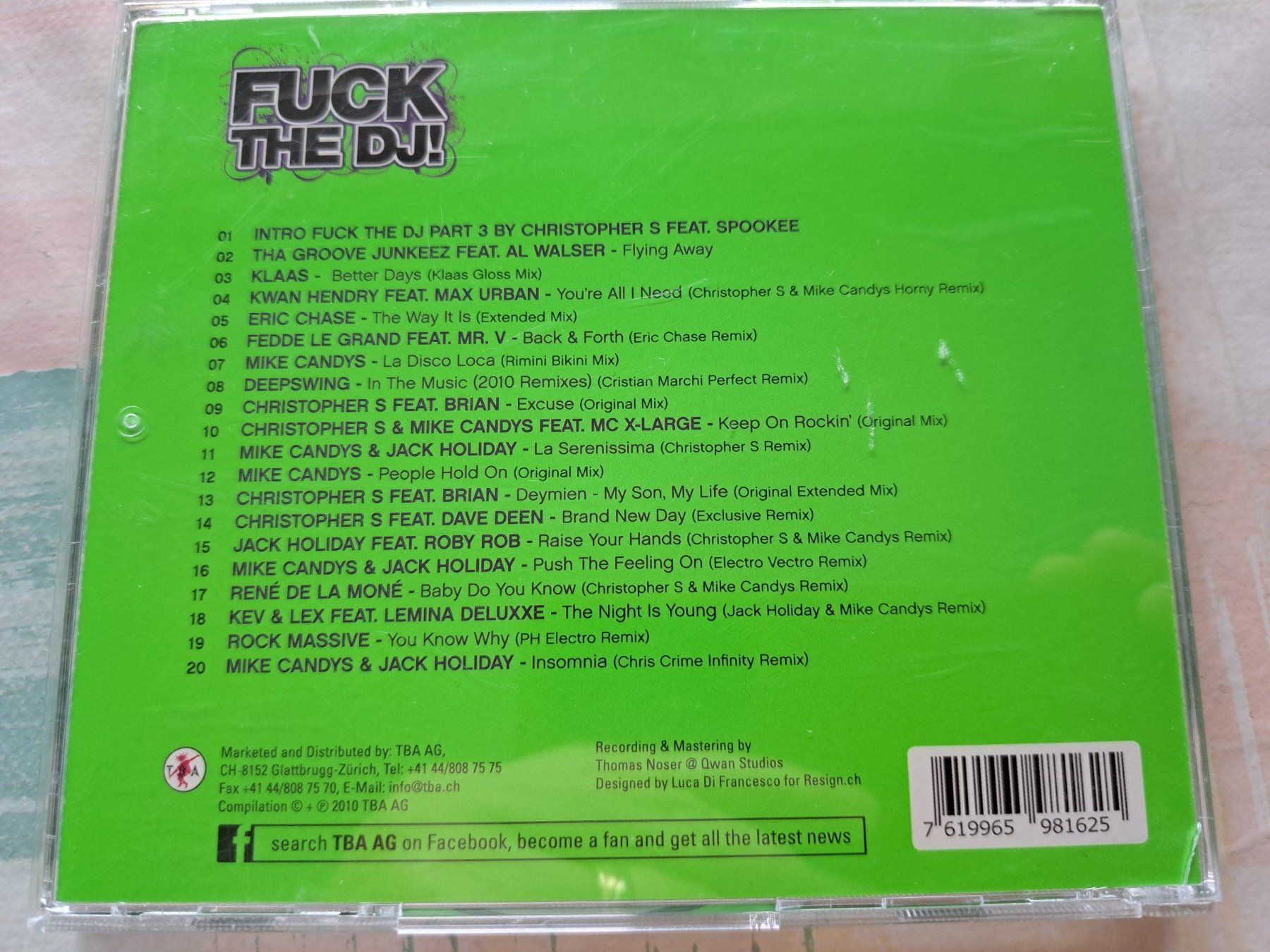 CD: Cd Christopher S - Fuck the DJ Part 3 – Usato da Pully venduto da bro_n52j 1