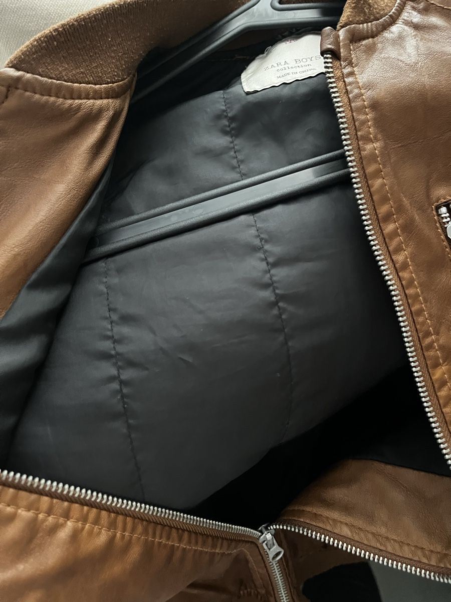 Zara Vestes & Manteaux: Kinder Lederjacke braun Gr. 140 – D'occasion à Hinwil par dire07 3