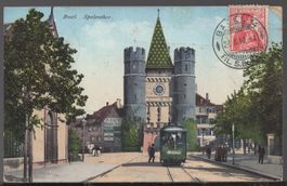 Basel,  Spalenthor,  Tram    1910