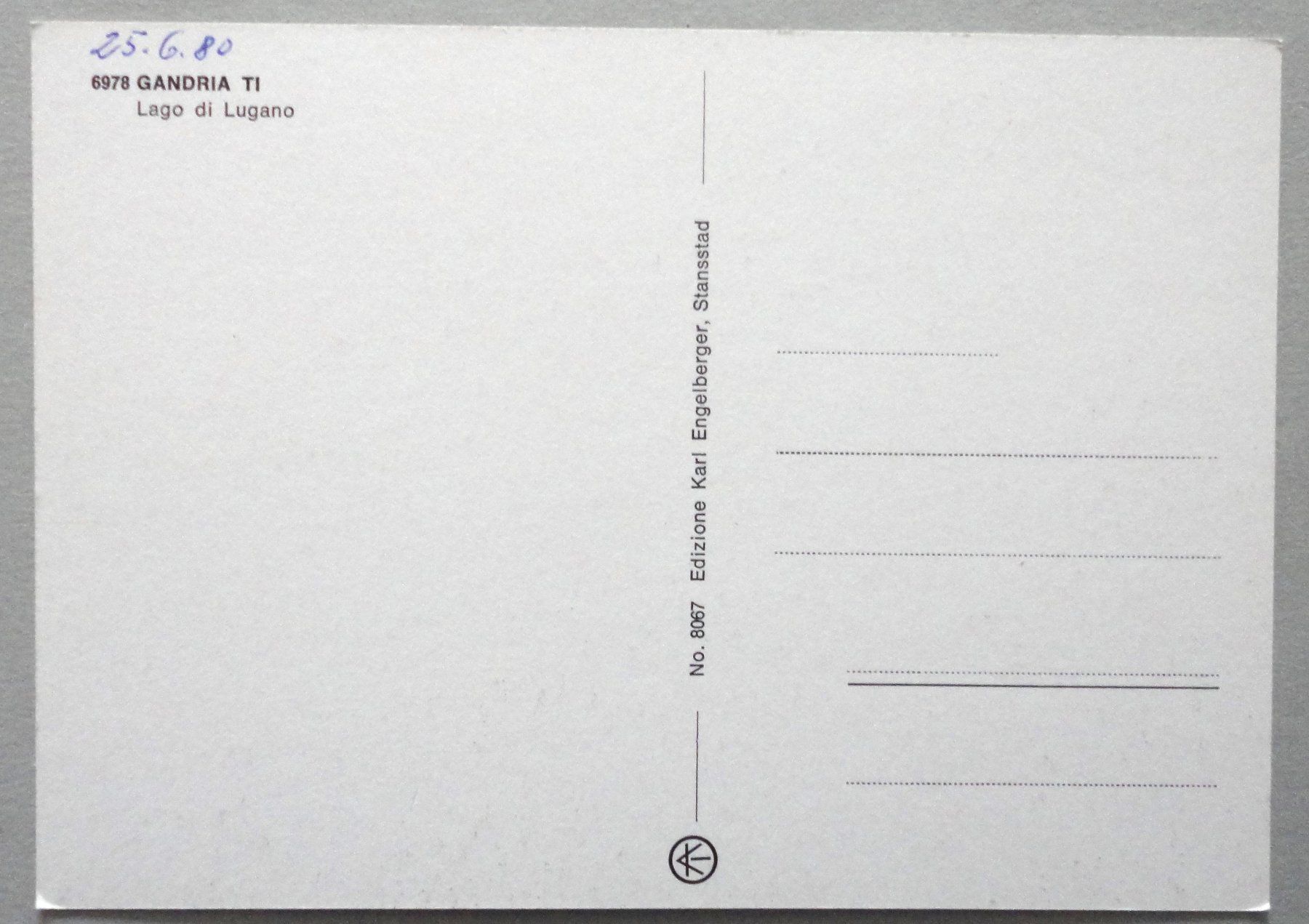 Cartoline postali: Gandria - Lago di Lugano – Usato da Fétigny venduto da Billy2miny 1