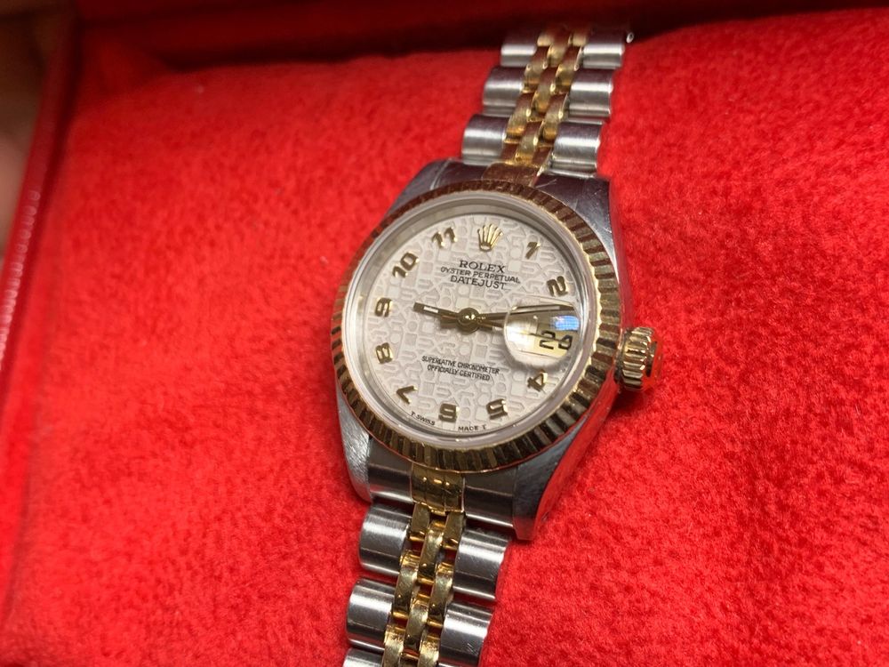 ROLEX automatique montre femme Damenuhr 26mm mit Zertifikat