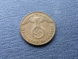 Drittes Reich 1 Reichspfennig  1937 J