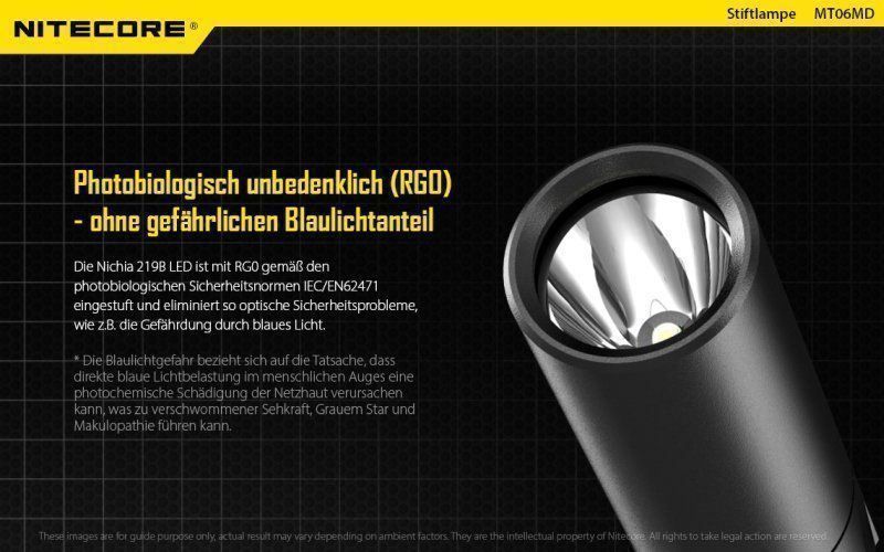 Messen: Stiftlampe NiteCore für med. Diagnostik – Neu und originalverpackt aus Grüningen von Prolumin 2