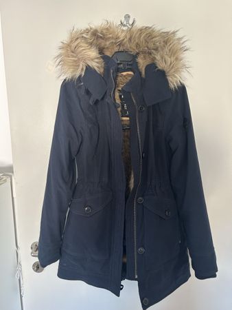 Hollister Parka Dunkelblau Grösse XS guter Zustand