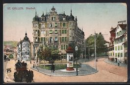 AK St. Gallen, Strassenpartie am Bierhof