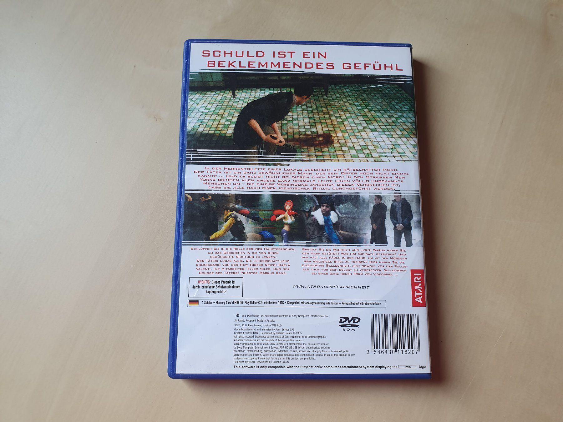 Sony Spiele: Fahrenheit – Gebraucht aus Stansstad von collectorsshop 1