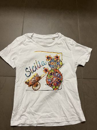T-Shirt weiss Sicilia 6 Jahre