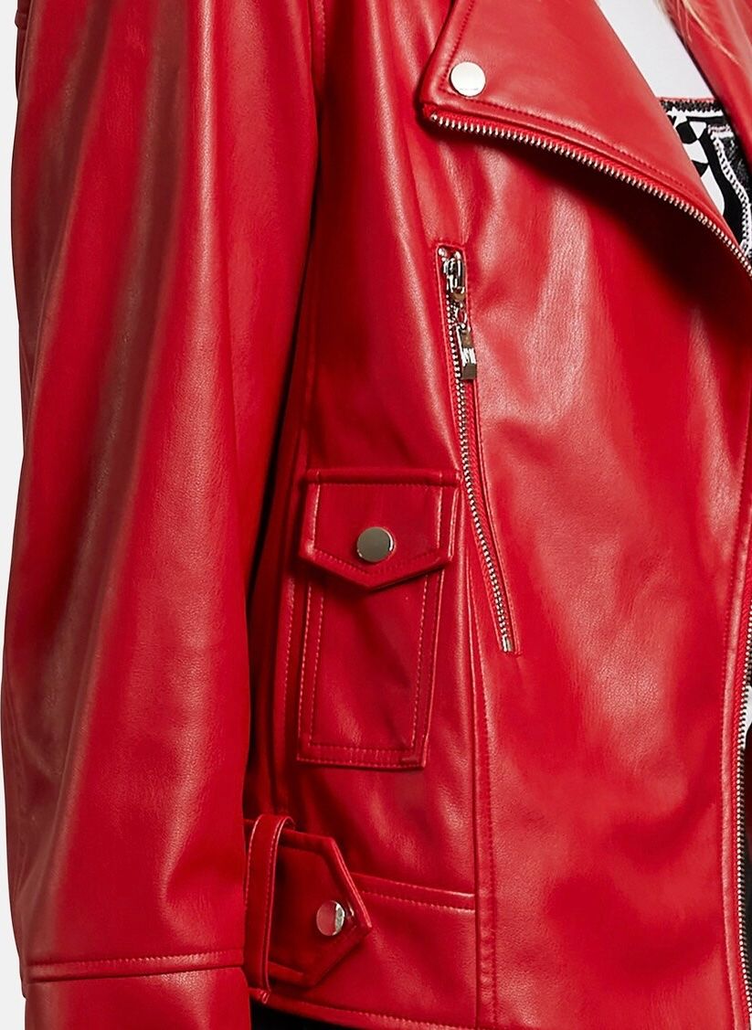 Madeleine Giacche: Madeleine Kunstlederjacke Bikerstyle knallrot, Gr. 38/40 – Nuovo (secondo la descrizione) da Massagno venduto da Hillary 1