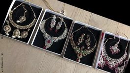 Hochzeit Schmuckset Kette Anhänger Ohrring Ohrstecker
