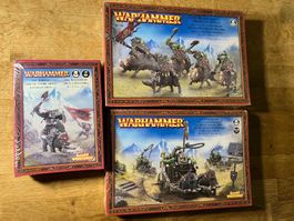 WARHAMMER FANTASY Orks & Goblins Kavallerie Bausätze Set