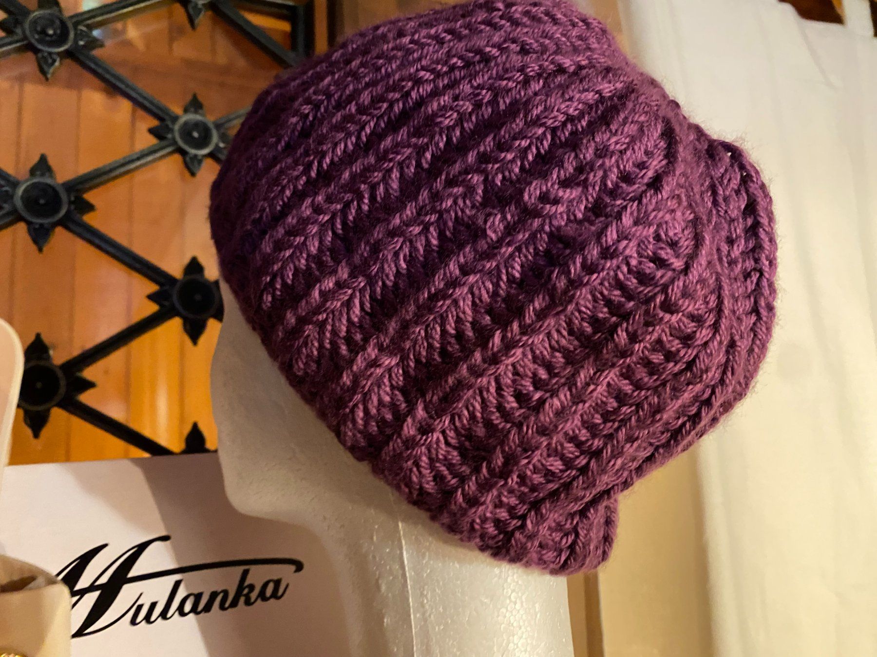 Copricapi, berretti & cappellini: KAPPE LILA HANDGESTRICKT – Nuovo (secondo la descrizione) da Meienried venduto da ManuelaBoutique 2