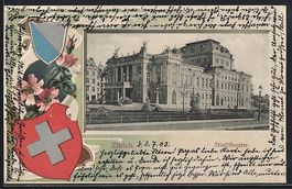 Litho Zürich, Stadttheater, Wappen, Pas