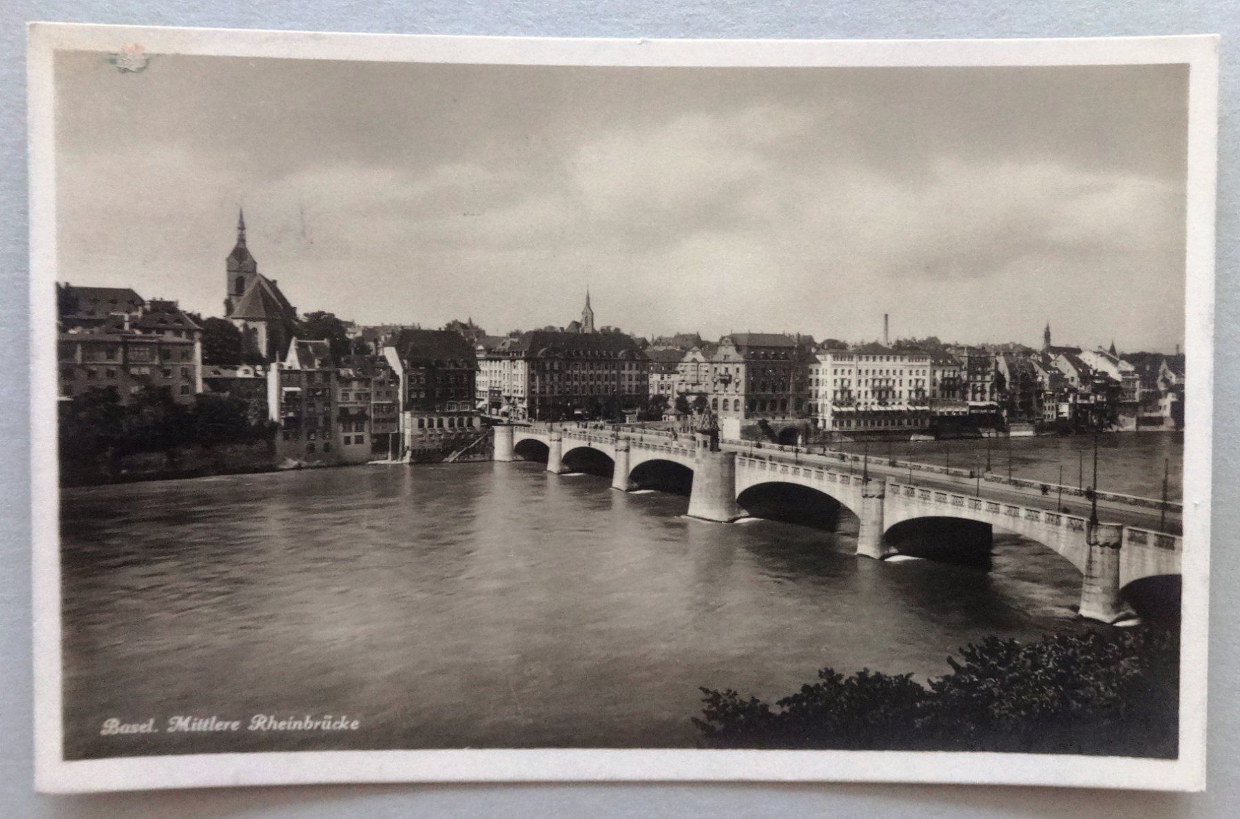 Cartoline postali: Basel, Mittlere Rheinbrücke – Usato da Fétigny venduto da Billy2miny