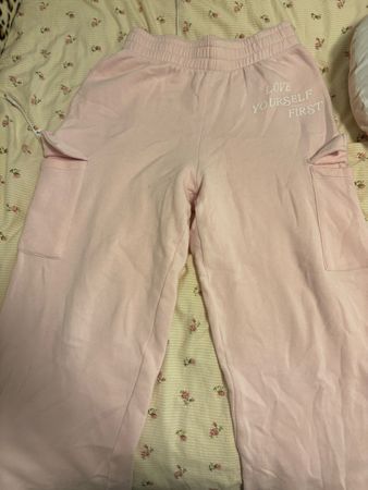Pink sweatpants