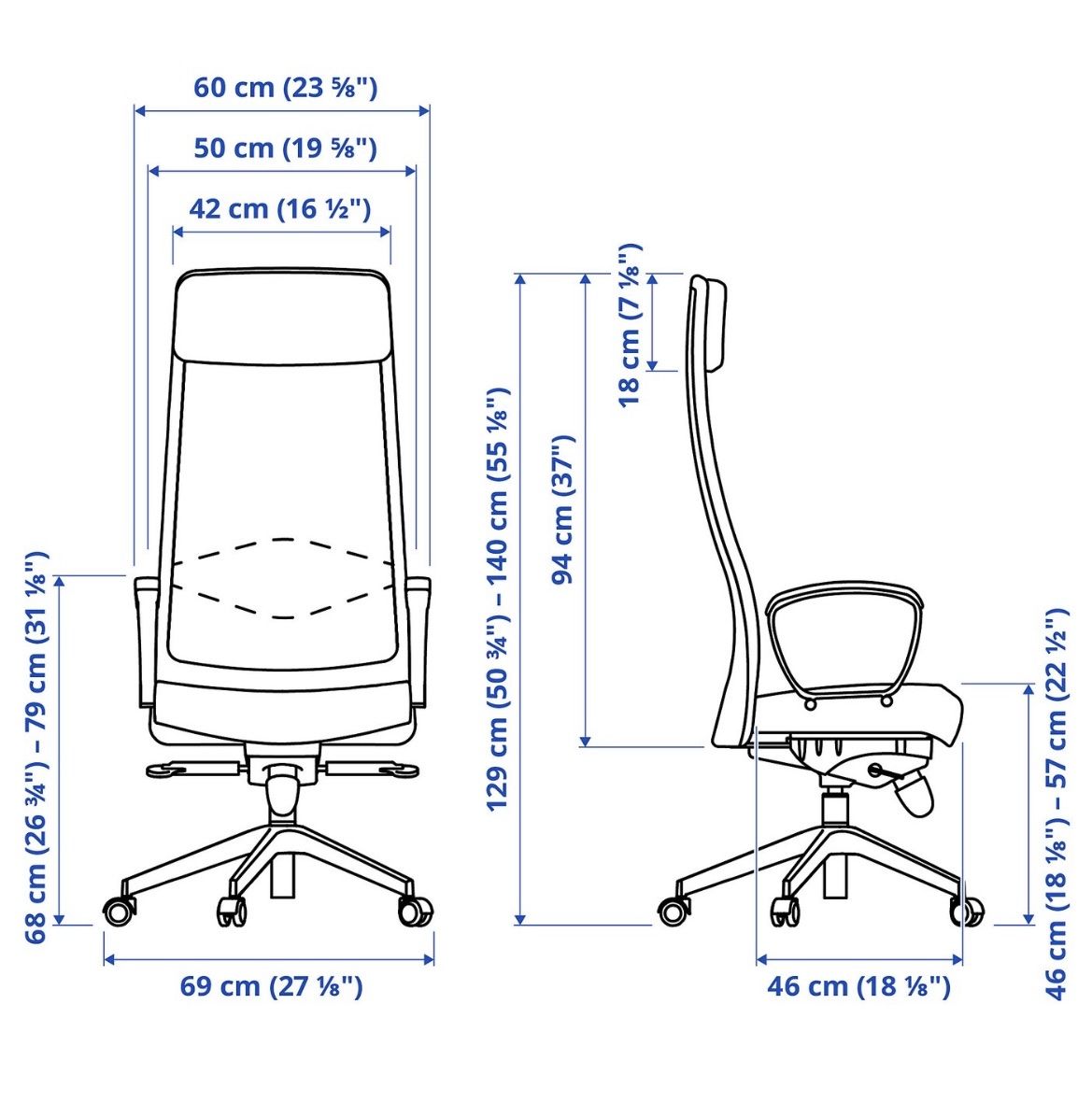 Ikea Sedie: IKEA Markus Office Chair in Light Grey – Usato da Basel venduto da sbo_6vtx 3