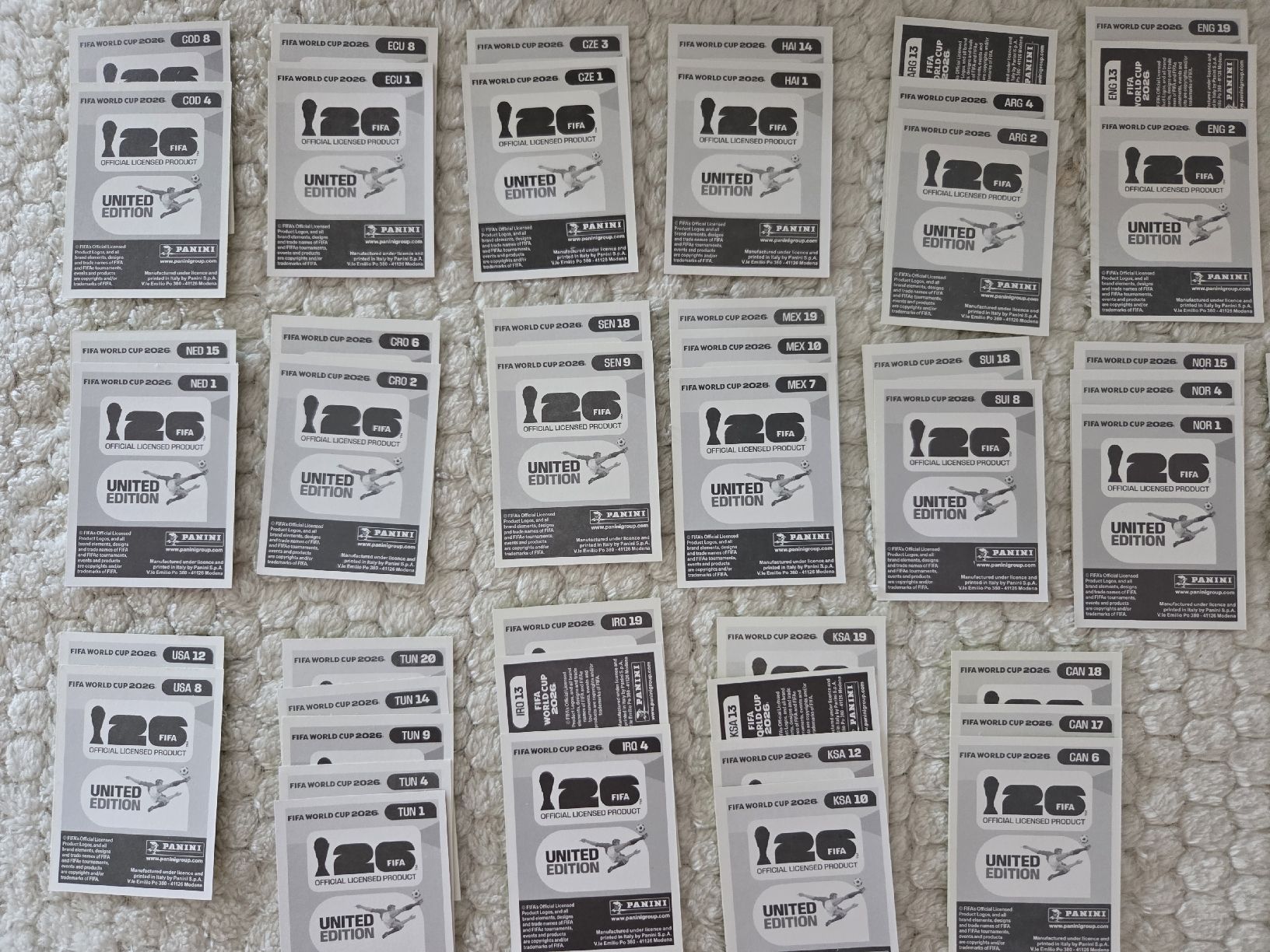 Panini Carte collezionabili: 58 Panini, keine doppelten – Nuovo (secondo la descrizione) da Uhwiesen venduto da Szummer 2