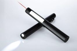 LED Taschenlampe mit Laserpointer 400 Lumen 800mAh USB-C