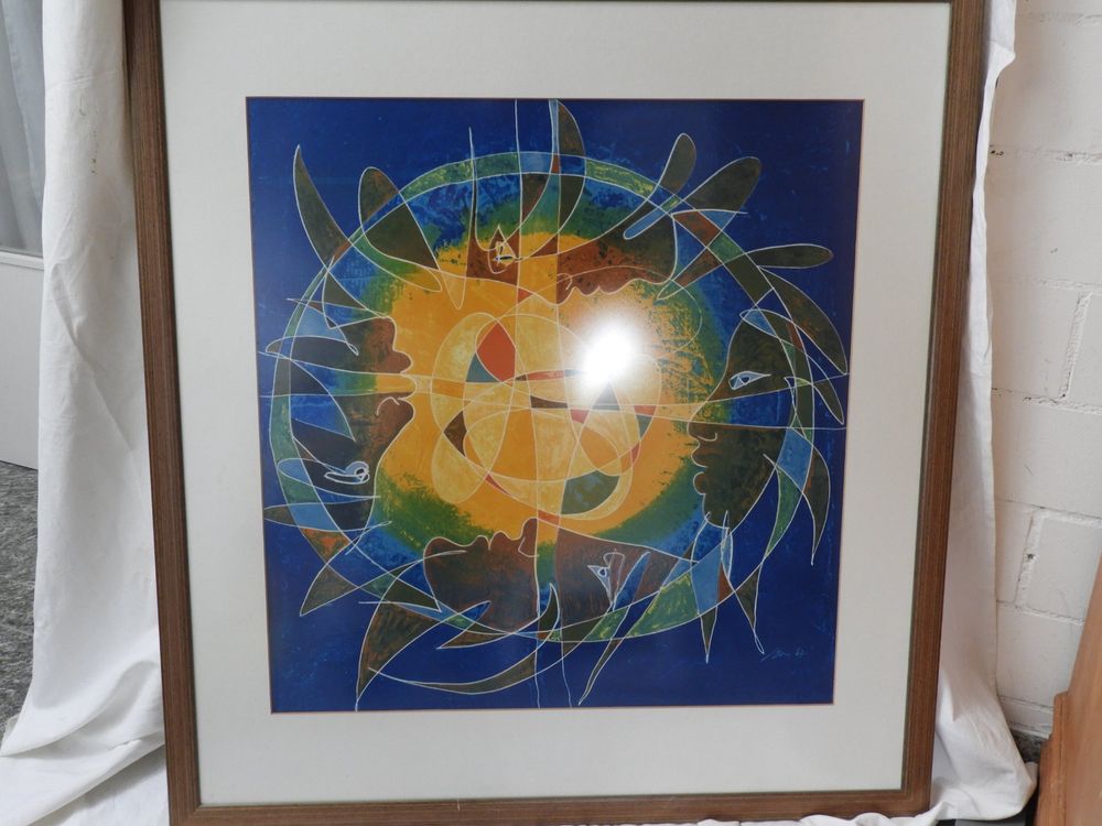 Hans Erni - Peace on Earth - Kunstdruck - Bilderrahmen 1