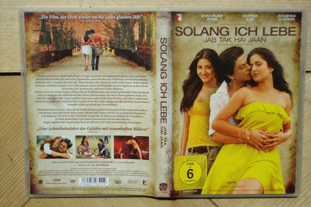 SHAH RUKH KHAN BOLLYWOOD SOLANG ICH LEBE DVD JAB TAK Kaufen