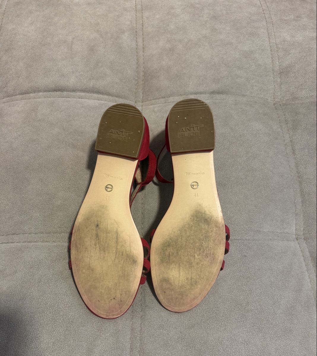 Tamaris Scarpe da donna: Rote Tamaris Sandalen Gr. 41 – Usato da Elsau venduto da isidobrany09 2