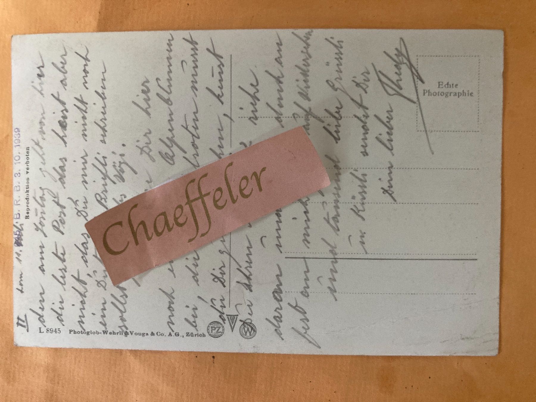 Cartoline postali: Blick von der Oberalpstr. gegen Reuras – Usato da Zürich venduto da Chaeffeler 1
