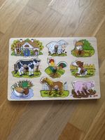 Goki Holzpuzzle Bauernhoftiere mit Sound