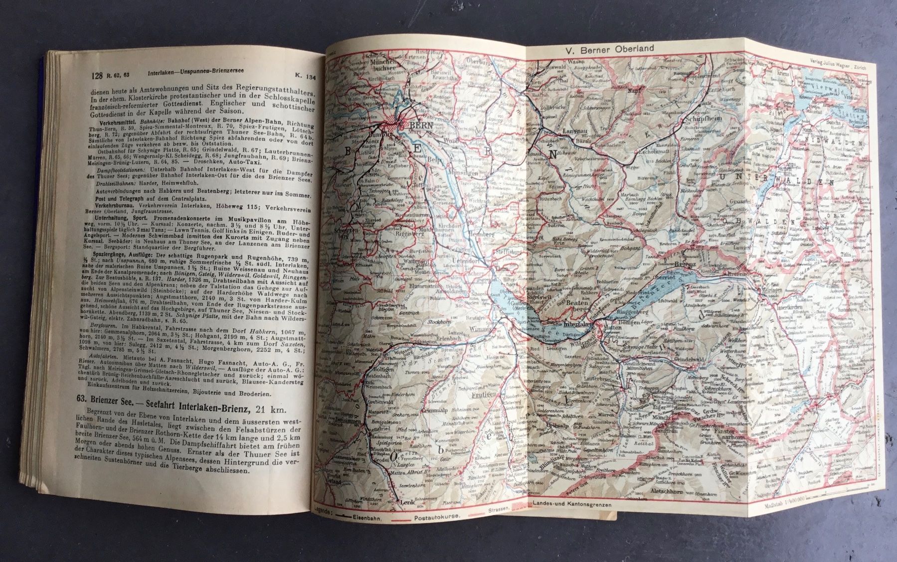 Bücher: Die Schweiz, Reisehandbuch 1932, mit div.Karten – Gebraucht aus Eggersriet von Wiese61 1