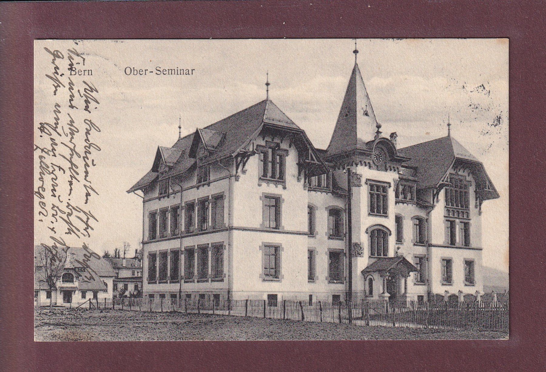 Ansichtskarten: BERN - Ober-Seminar - 1911 – Gebraucht aus Pully von nicecards
