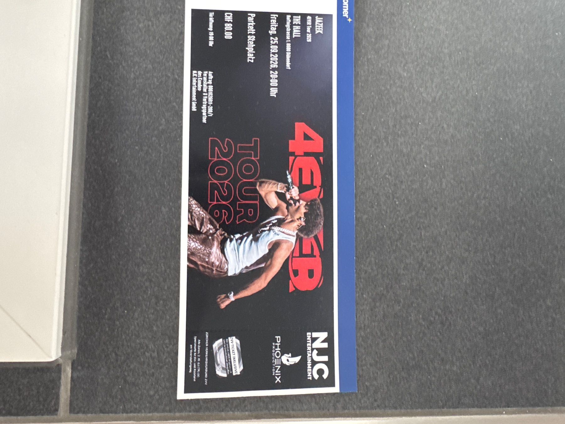 Billets: Jazeek Ticket – D'occasion à Bischofszell par fab_s8qs
