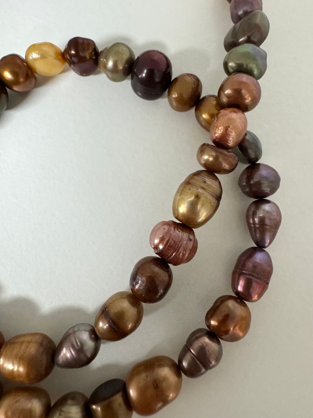Perle (finte): Halskette Zuchtperlen gefärbt. – Nuovo (secondo la descrizione) da Biberist venduto da tl-schmuck 1