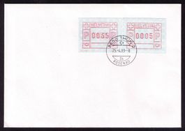 ATM 6A_FDC__ERSTE BREITE ZIFFERN ! Vergleich !_FD 25.4.83 !