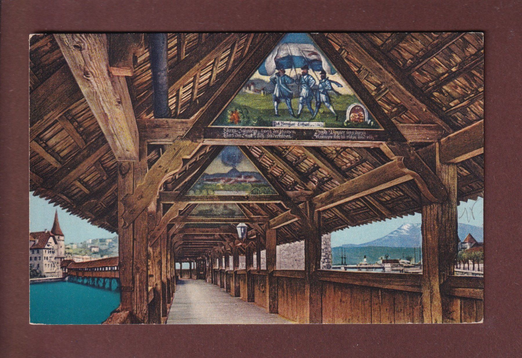 Ansichtskarten: LUZERN - Kapellbrücke – Gebraucht aus Pully von nicecards