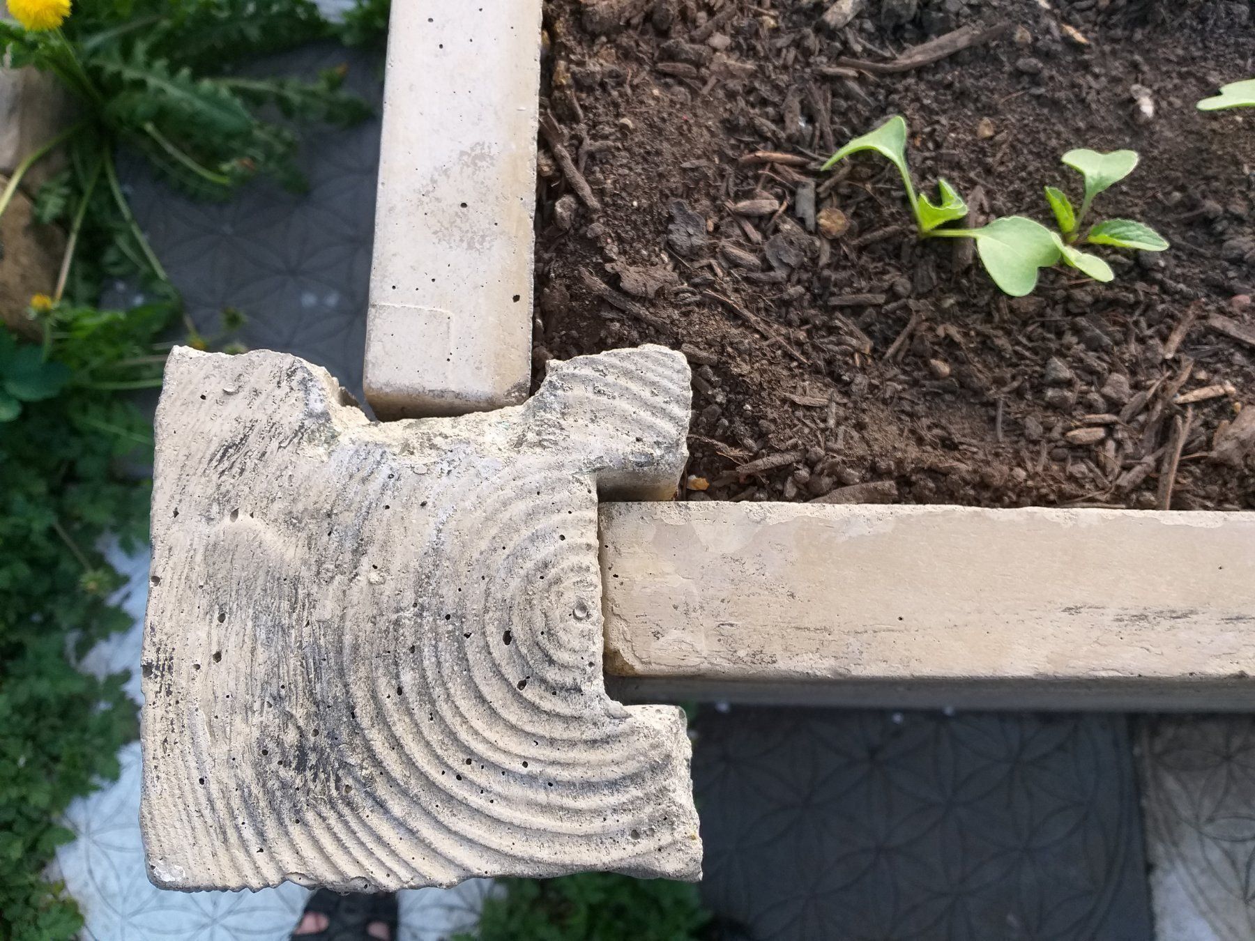 Vasi per fiori: Beton Hochbeet mit Holzstruktur – Nuovo (secondo la descrizione) da Herbetswil venduto da AHA-Garten 5