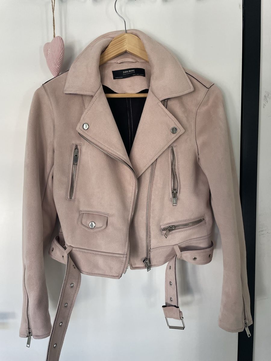 Zara Giacche: Giacca Zara Basic rosa, giubbotto similpelle/scamosciato – Usato da Bellinzona venduto da fin_x7rq