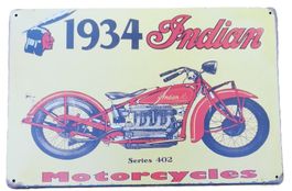 INDIAN MOTORCYCLES - Blechschild  (neu/OVP)