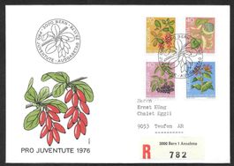 R-FDC Pro Juventute Serie 1976 J257-J260 ET Bern 29.11.1976
