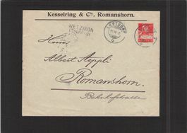 Privat GS Kesselring&Cie Romanshorn ,Stabstempel Wetzikon TG