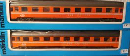 MÄRKLIN: 2 X SBB EUROFIMA PERSONENWAGEN GEM.FOTO OVP