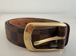 Louis Vuitton ORIGINAL Gürtel Damier Damen Belt Brown